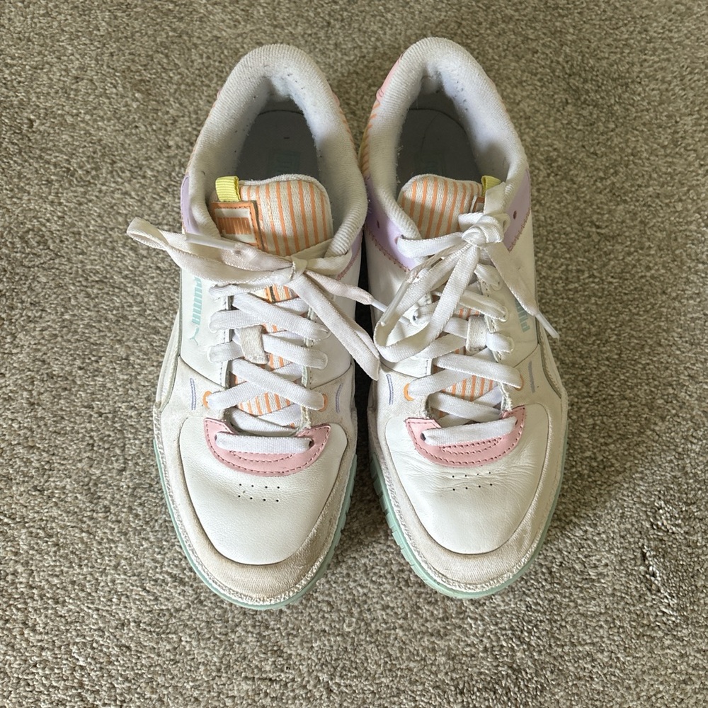 Colorful Patterned Platform Pumas - Picture 2 of 3